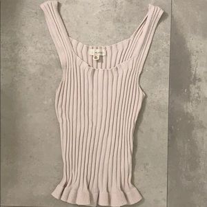 light pink ribbed la hearts tank top